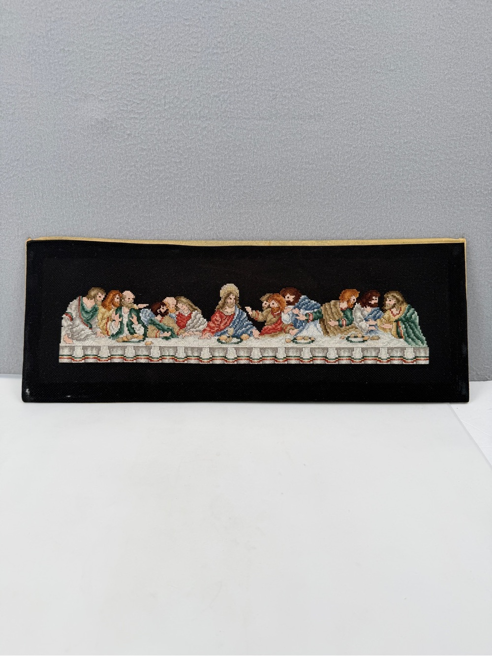 Janlynn Counted Cross Stitch Last Supper Tapestry UnFramed Handmade Complete